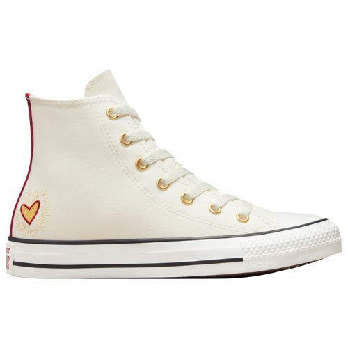 

Converse Girls Converse Chuck Taylor All Star Hi - Girls' Grade School Basketball Shoes Vintage White/Back Ally Brick Size 04.0