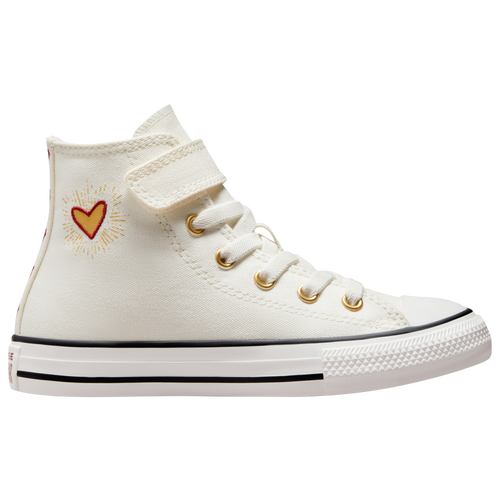 

Converse Girls Converse Chuck Taylor All Star 1V - Girls' Preschool Basketball Shoes Vintage White/Vintage White/Back Alley Brick Size 3.0