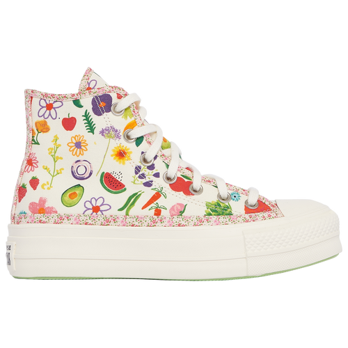 

Converse Womens Converse Chuck Taylor All Star Lift Hi - Womens Basketball Shoes Green Beam/Egret/Egret Size 7.0