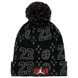 Boys' Grade School - Jordan Cuffed Pom Beanie - Pink/Pink