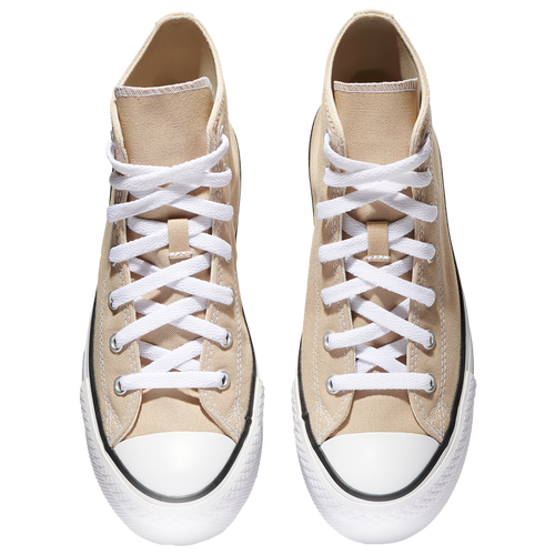 Converse Girls Chuck Taylor All Star EVA Lift Hi Basketball Shoes Tan White Size 06.5