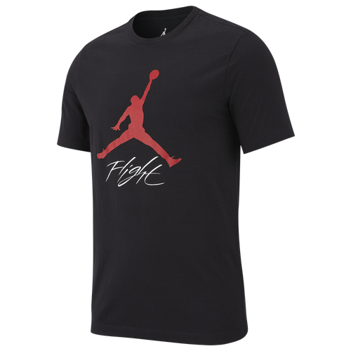 

Jordan Mens Jordan Jumpman Air HBR T-Shirt - Mens Black/Gym Red Size L