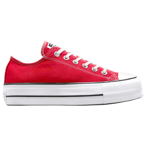 Shop Converse Womens  Chuck Taylor All Star Lift Ox In  Red/white/black