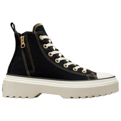 Girls' Grade School - Converse Glazed Chrome Lugged Lift Hi - Gold/Egret/Black