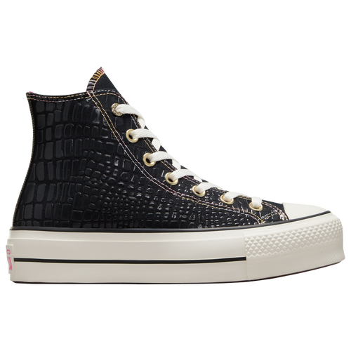 

Converse Womens Converse Glazed Chrome Chuck Taylor All Star Lift - Womens Shoes Black/Astral Pink/Peach Beam Size 08.5