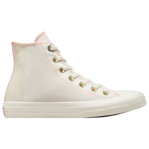 Converse Womens  Glazed Chrome Chuck Taylor All Star Hi In Astral Pink/peach Beam/egret