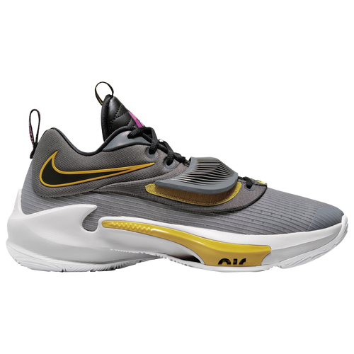 

Nike Mens Nike Zoom Freak 3 - Mens Basketball Shoes Iron Gray/Black/Vivid Sulphur Size 12.0