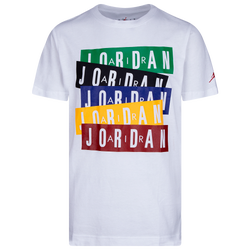 Boys' Grade School - Jordan Stack T-Shirt - White