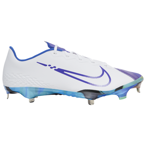 Nike React Vapor Ultrafly Elite 4 - Men's Metal Cleats Shoes - White / Hyper Grape / Peach Cream - DA0701-101