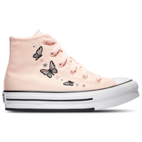 Girls peach converse best sale