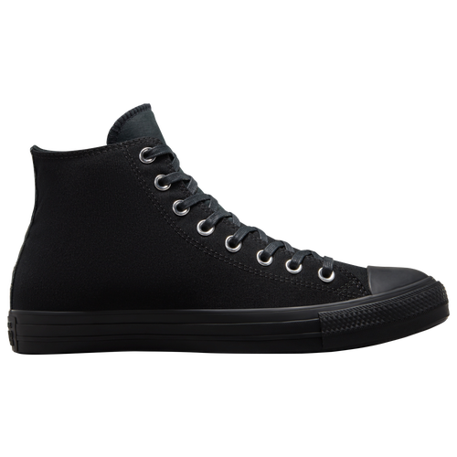 Shop Converse Girls   Chuck Taylor All Star Hi Meta Noir In Silver/black