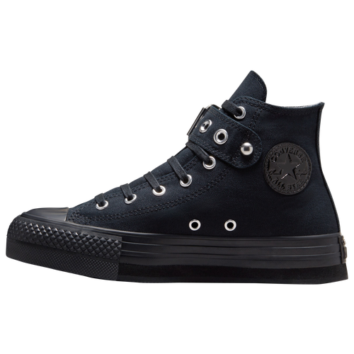 Converse Girls Chuck Taylor All Star EVA Lift Meta Noir Girls Grade School Basketball Shoes Black Black Black Size 6.0