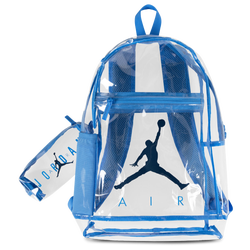 Youth - Jordan Clear TPU School Backpack - Carolina/Clear