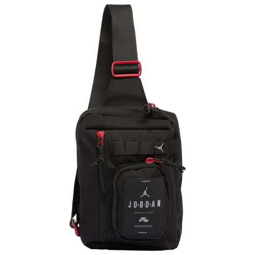 Jordan Hesi Crossbody Pack In Black/red/grey