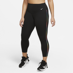 Women's - Nike One Rainbow Ladder 7/8 Tight - Black/White