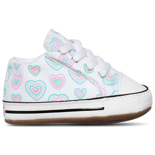 

Girls Infant Converse Converse Chuck Taylor All Star Cribster - Girls' Infant Running Shoe White/Purple/Blue Size 03.0