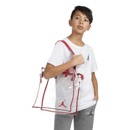 

Youth Jordan Jordan Stadium Tote Bag - Youth Clear/Red Size One Size