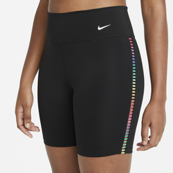Women's - Nike One Rainbow Ladder 7" Short - Black/White
