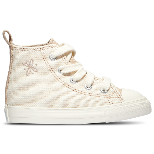 

Girls Converse Converse Chuck Taylor All Star Hi - Girls' Toddler Basketball Shoe White/Nutty Granola/Egret Size 10.0