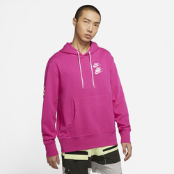 Men's - Nike World Tour Pullover Hoodie - Pink/White