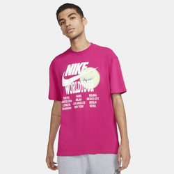 Men's - Nike World Tour Tee - Pink/White