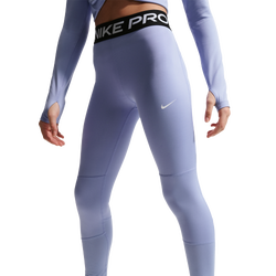 Girls' Grade School - Nike Pro Legging - White/Black/Light Thistle