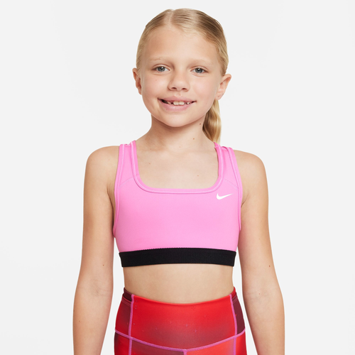 

Nike Girls Nike Swoosh Bra - Girls' Grade School Pink/Pink Size XL