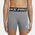 Nike Pro 3" Shorts - Girls' Grade School Carbon Heather/White