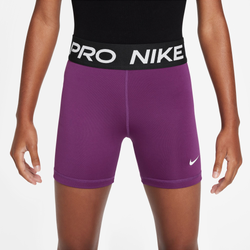 Girls' Grade School - Nike Pro 3" Shorts - Purple/Purple