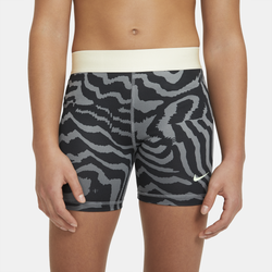 Girls' Grade School - Nike Pro 3in Short - Smoke Gray/Black/Coconut Milk