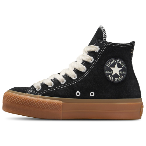 Converse Chuck Taylor All Star Lift Platform Gum Sole Suede for Women in Black Size 8