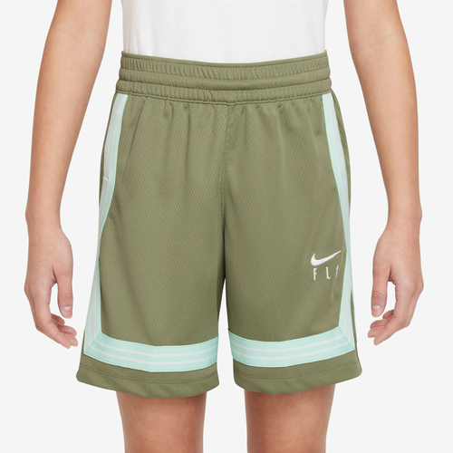 

Nike Girls Nike Fly Crossover Shorts - Girls' Grade School Alligator/White Size M