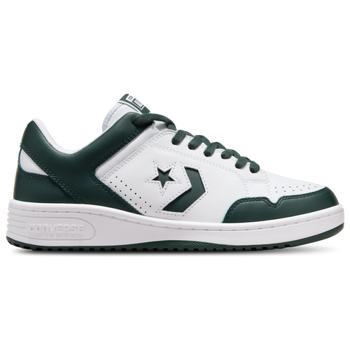 

Converse Mens Converse Weapon OX - Mens Basketball Shoes White/Green/White Size 10.5