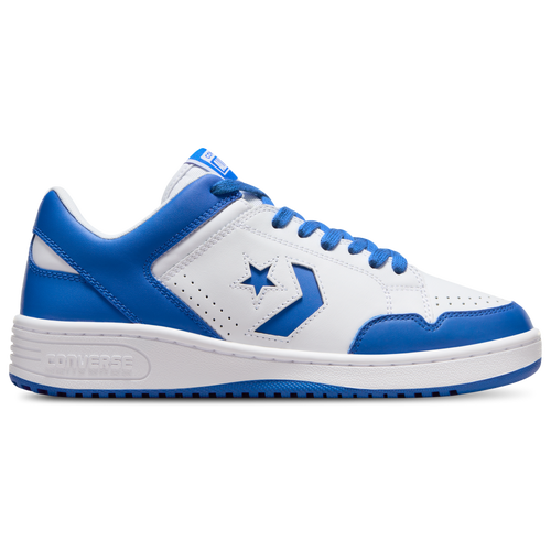 

Converse Mens Converse Weapon OX - Mens Basketball Shoes White/Blue/White Size 11.0