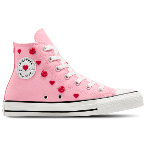 Shop Converse Girls   Chuck Taylor All Star Hi In Red/light Jellyfish