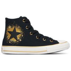 Girls' Grade School - Converse Chuck Taylor All Star Hi - Black/Gold/White