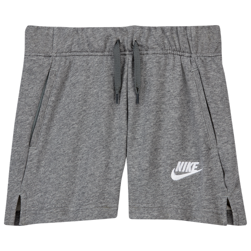 

Nike Girls Nike 5in Club Shorts - Girls' Grade School Grey/White Size M