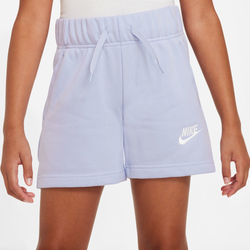 Girls' Grade School - Nike 5 Inch Club Shorts - Oxygen Purple/White