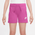 Nike NSW Club FT 5" Shorts - Girls' Grade School Active Fuchsia/White