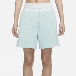 Women's - Jordan Flight Fleece Shorts - Light Dew/Barely Green