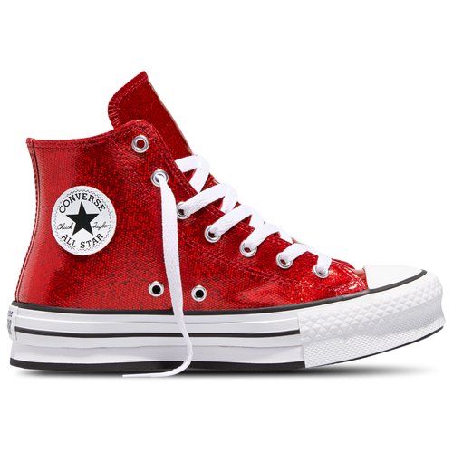 Converse Girls   Chuck Taylor All Star Eva Lift Hi In Red