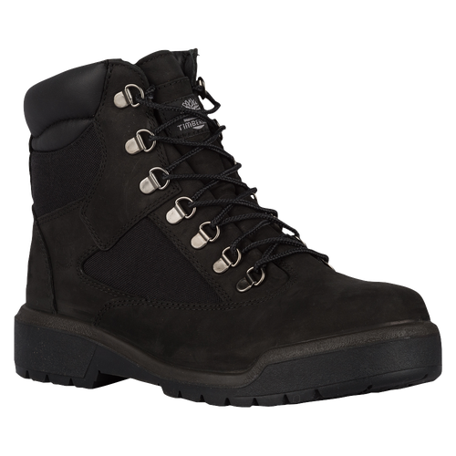 

Timberland Mens Timberland 6" Field Boots - Mens Black/Black Size 10.0