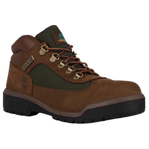 Shop Timberland Mens  Field Boots In Chocolate Old River/green