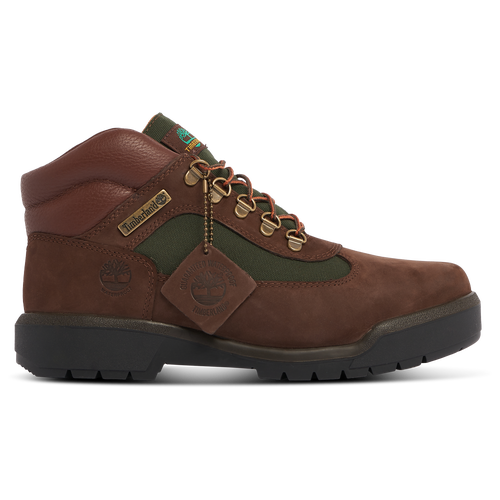 Shop Timberland Mens  Field Boots In Chocolate Old River/green