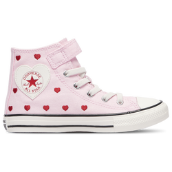 Girls' Preschool - Converse Chuck Taylor All Star 1V Hi Hearts - Milk/New Found Bloom/Vintage White