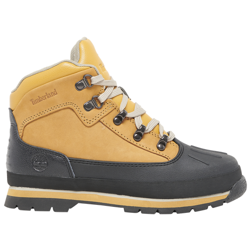 Shop Timberland Boys  Euro Hiker Shell Toe Boots In Wheat Nubuck/brown