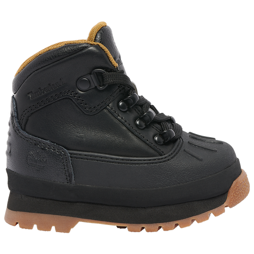 

Timberland Boys Timberland Euro Hiker Shell Toe Boots - Boys' Toddler Black Full Grain/Black Size 06.0