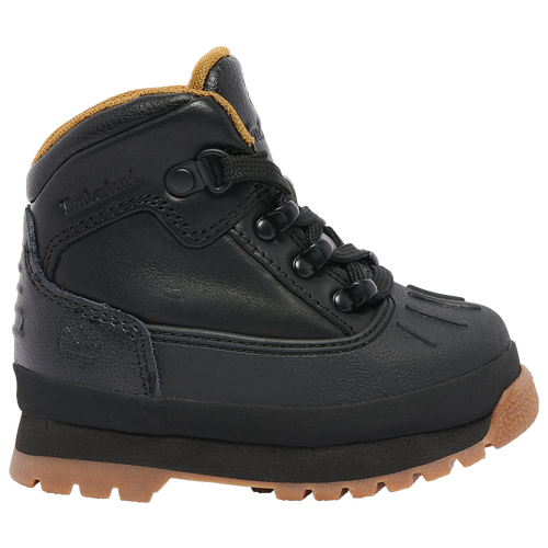

Boys Timberland Timberland Euro Hiker Shell Toe Boots - Boys' Toddler Shoe Black Full Grain/Black Size 04.0