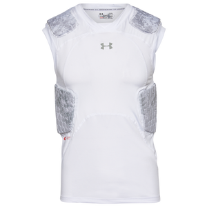 Details about   Under Armour UA Football Padded Compression Shirt SZ Medium White Grey Camo New 