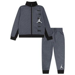Boys' Toddler - Jordan Half Court HBR Tricot Set - Carbon Heather/Black